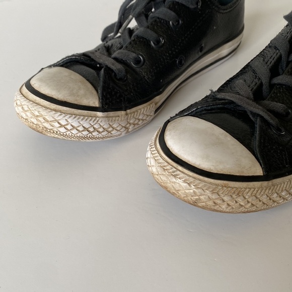 Converse black youth kids size 1 shoes - Picture 6 of 12